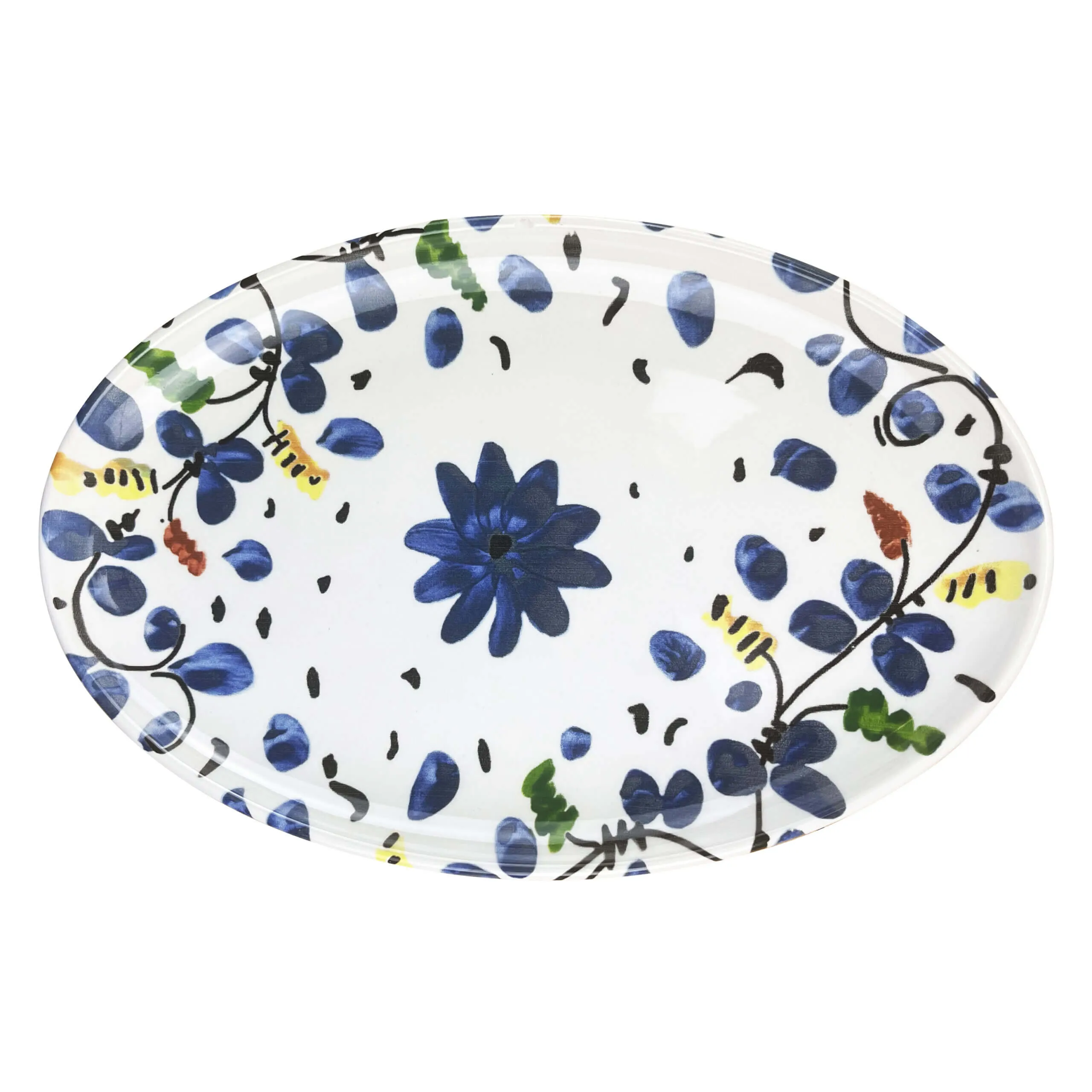 Decoro Cosmos Blu hand-painted Italian ceramics