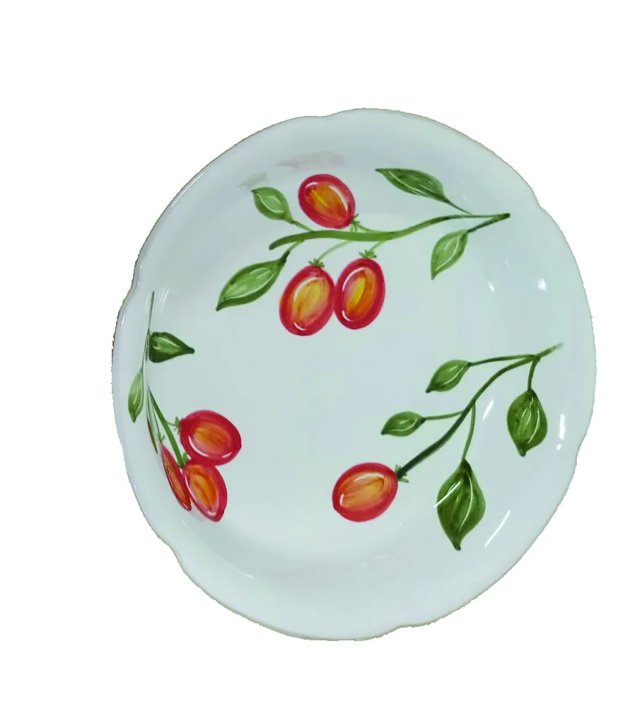Decoro Pomodoro Pasta / Salad Bowl V610 – hand-painted Italian ceramic