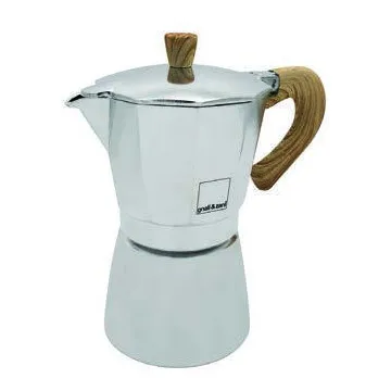 Gnali & Zani Venezia stovetop espresso maker in silver – V700