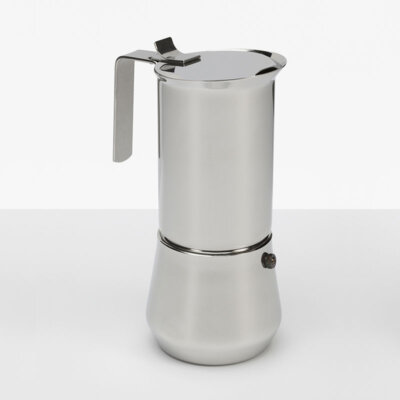 Ilsa V135-6 Neapolitan Coffee Maker Stainless Steel Silver - Cup of 6