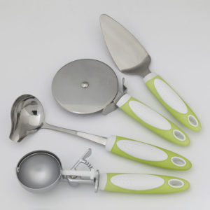 Easy Grip Jumbo Pizza Cutter, Cake Server, Ice Cream Scoop