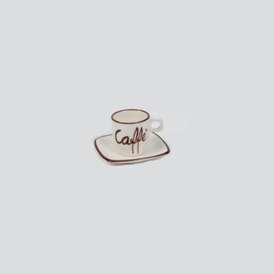 Espresso Cup “Caffe” Decoration - V412